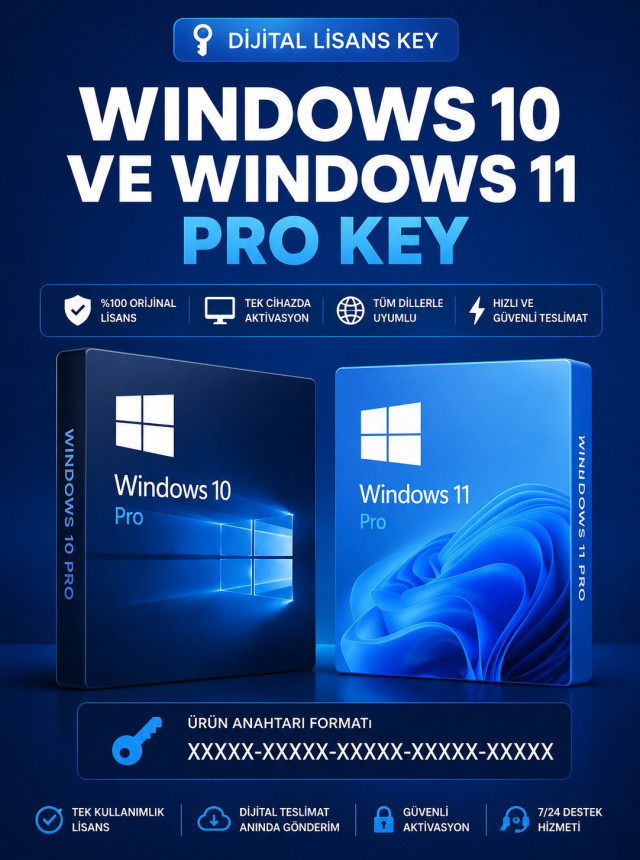 Windows 10-11 Pro Dijital Lisans Key Windows 10-11 Pro Dijital Lisans Key