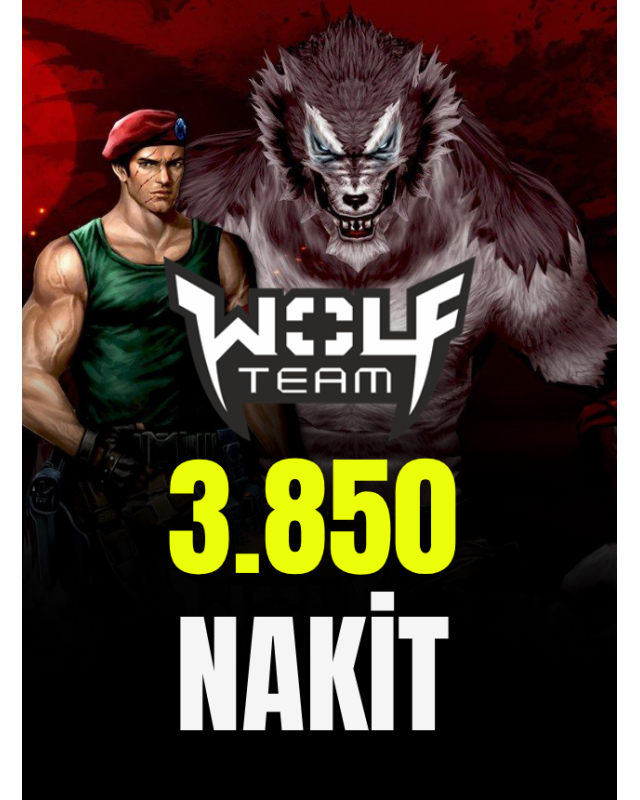 WolfTeam 3.850 Nakit / Joygame 10.000 Joypara