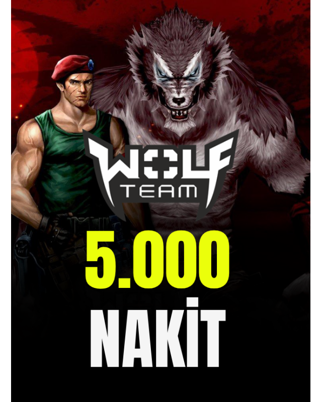 WolfTeam 5.000 Nakit / Joygame 12.750 Joypara