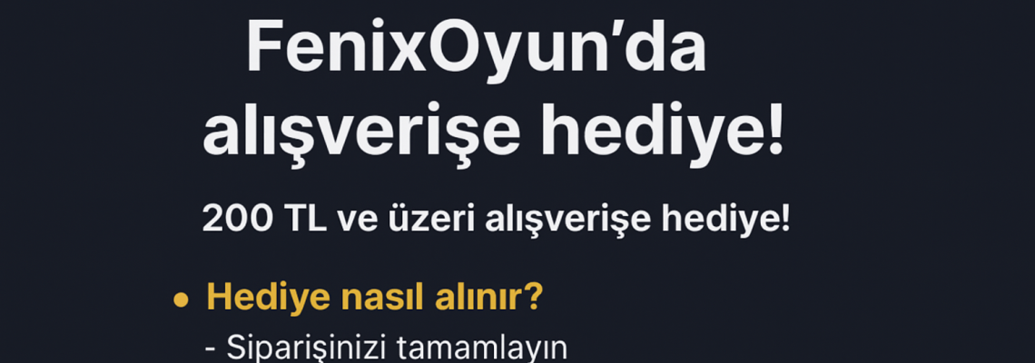 Alışverişe özel hediye oyun kampanyası