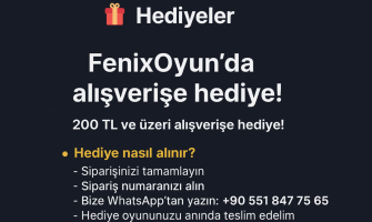Alışverişe özel hediye oyun kampanyası